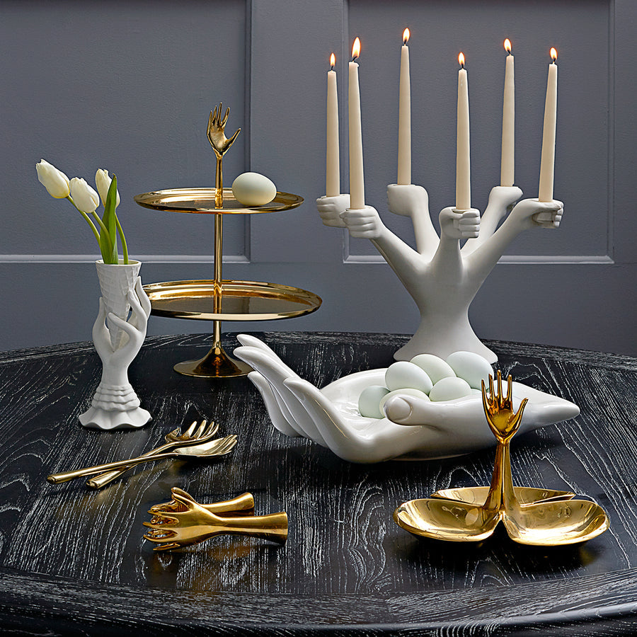 Six-Hand Porcelain Candelabra | Jonathan Adler Eve | Oroa.com