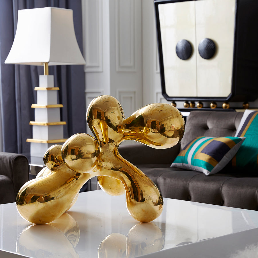 Organic-Shaped Brass Decor L | Jonathan Adler Orb