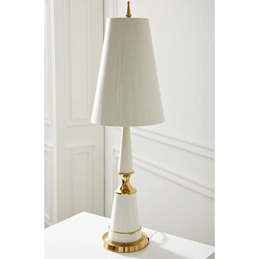 Brass Accent Lacquered Buffet Lamp | Jonathan Adler Versailles | Oroa.com