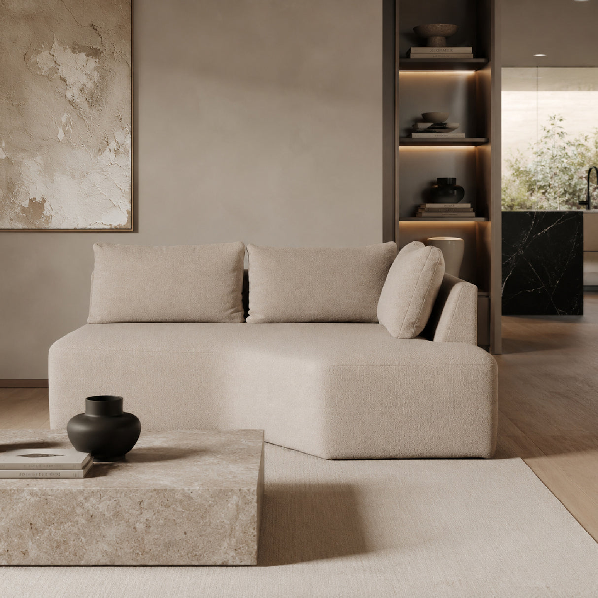 Beige Modular Sofa | Oroa.com