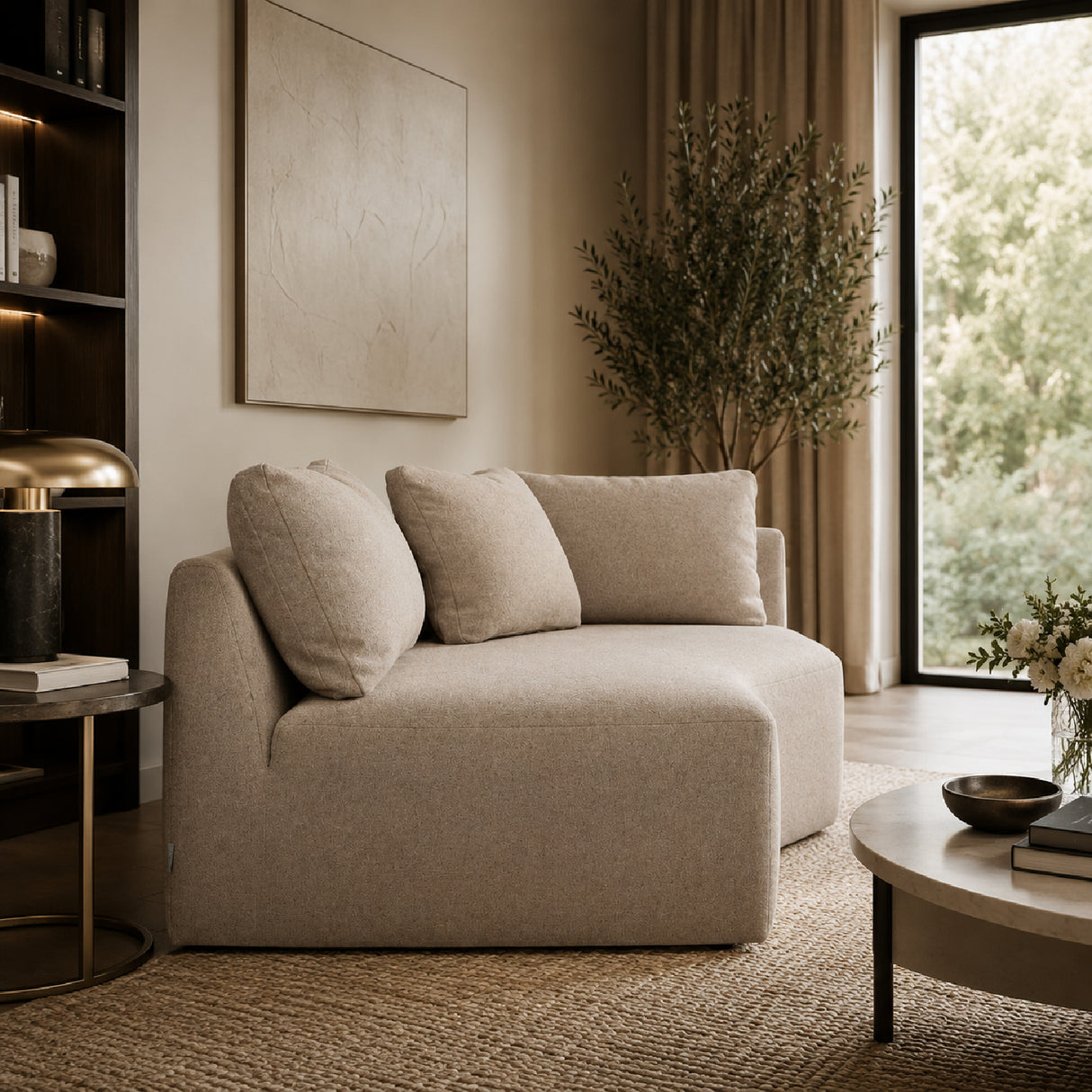 Beige Chaise Longue | Oroa.com
