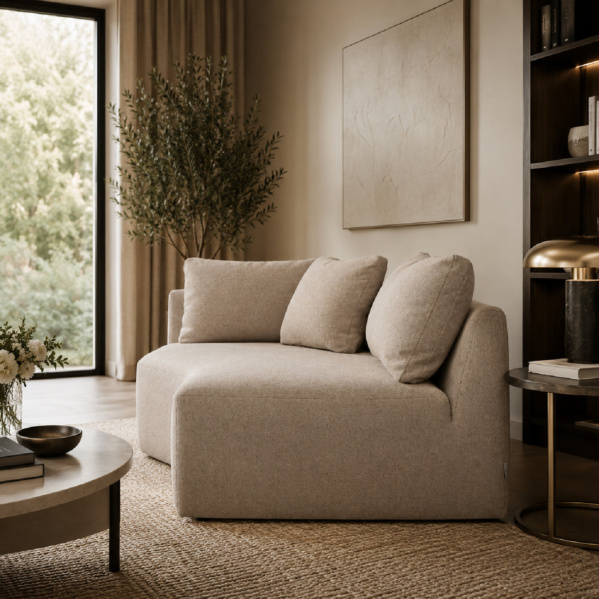 Beige Chaise Longue | Oroa.com