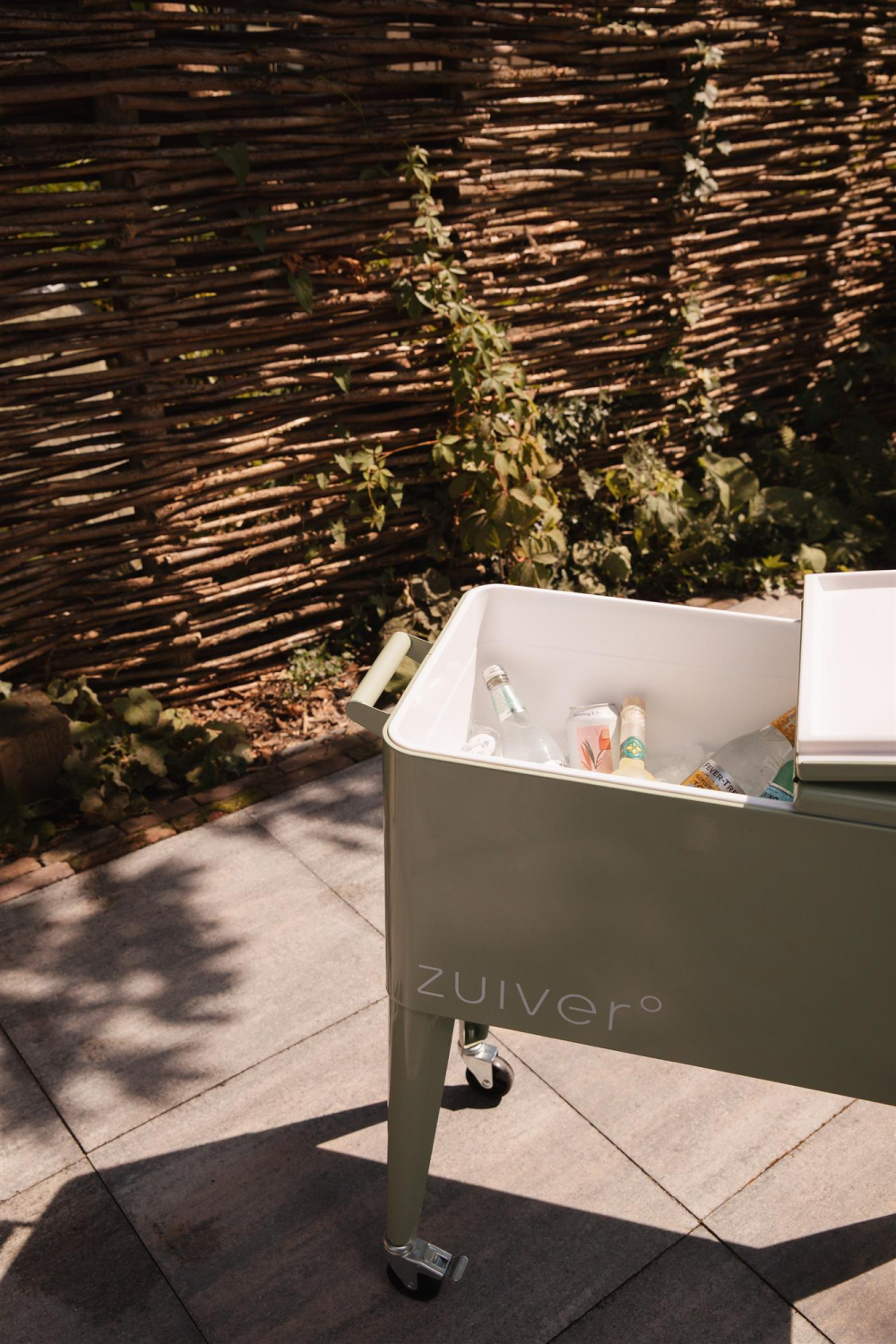 Modern European furniture - Wheeled Stripes Cooler - www.oroa.com | Oroa.com