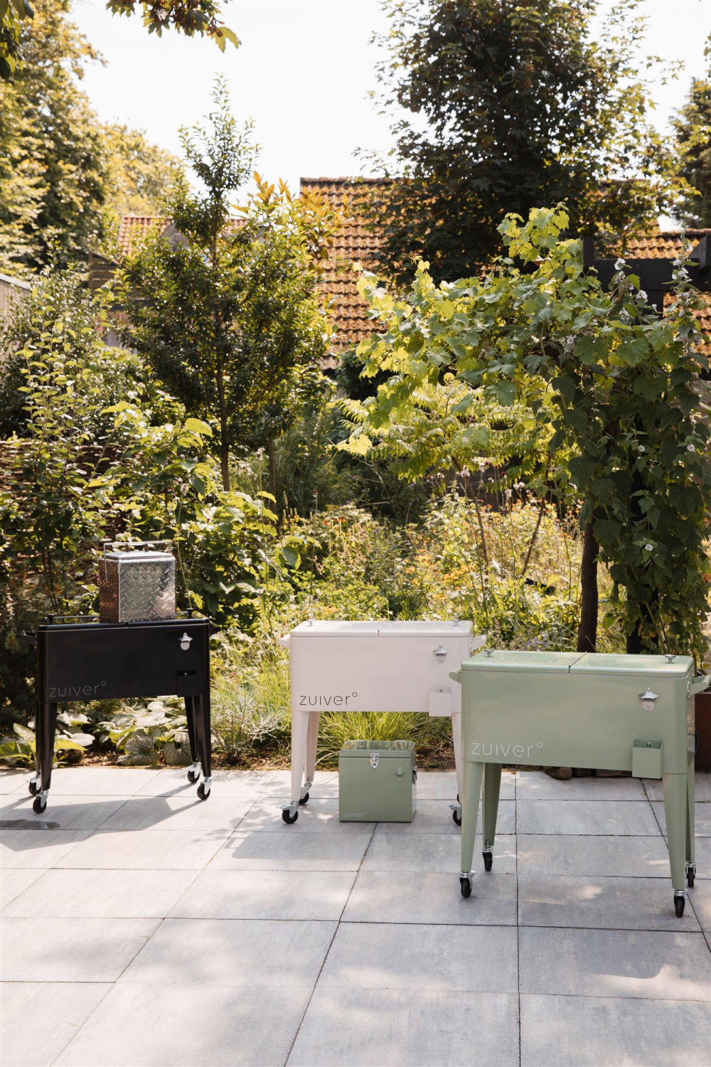 Modern European furniture - Wheeled Stripes Cooler - www.oroa.com | Oroa.com