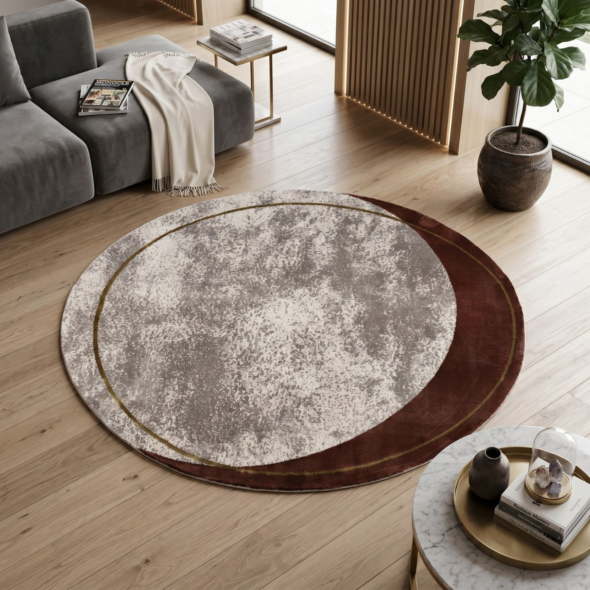 Modern European furniture - Rounded Linework Carpet - www.oroa.com | Oroa.com