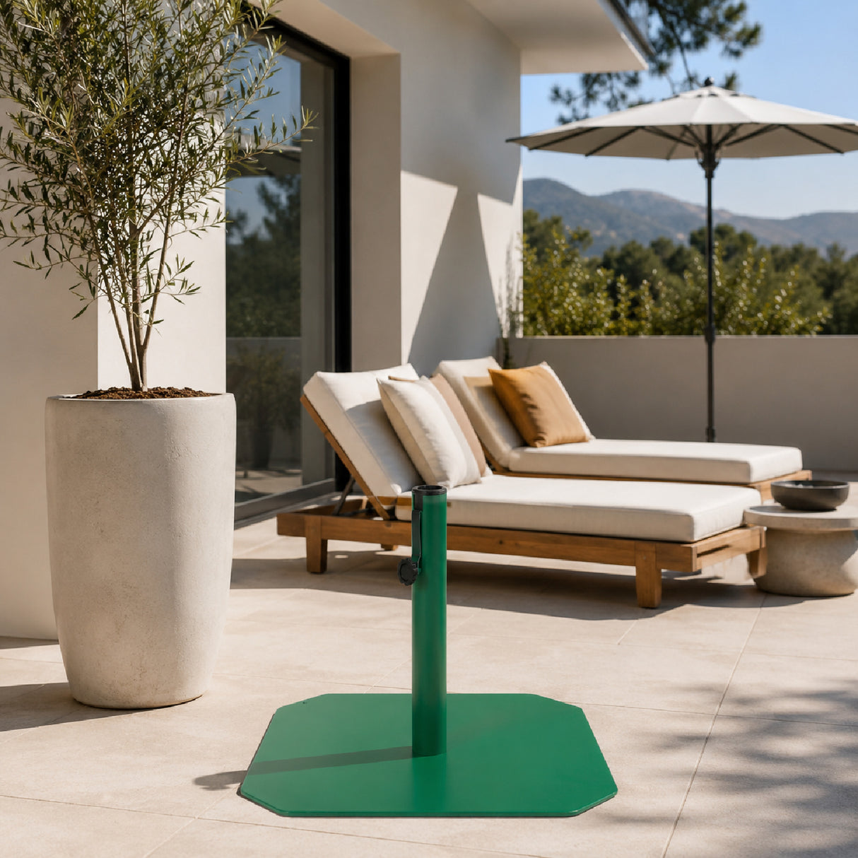 Modern European furniture - Green Sunbrella Parasol - www.oroa.com | Oroa.com