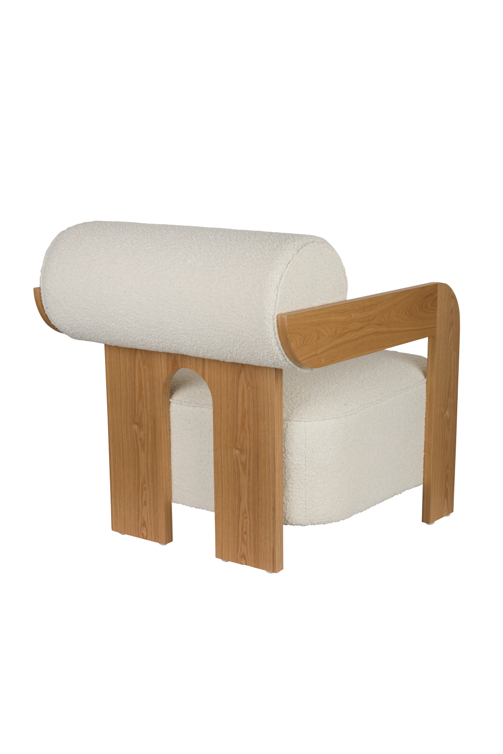 Ash Framed Boucle Lounge Chair | Oroa.com