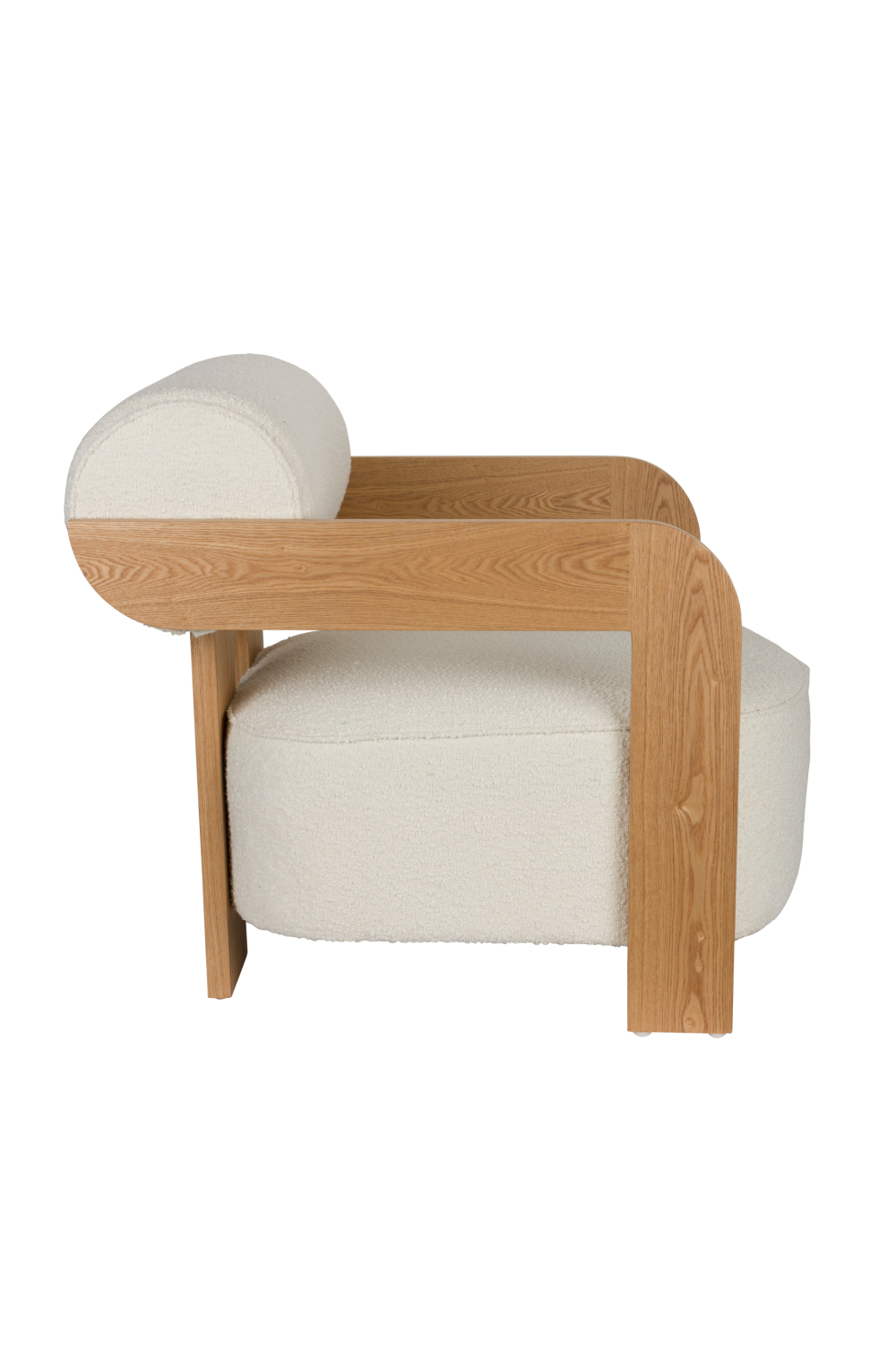 Ash Framed Boucle Lounge Chair | Oroa.com