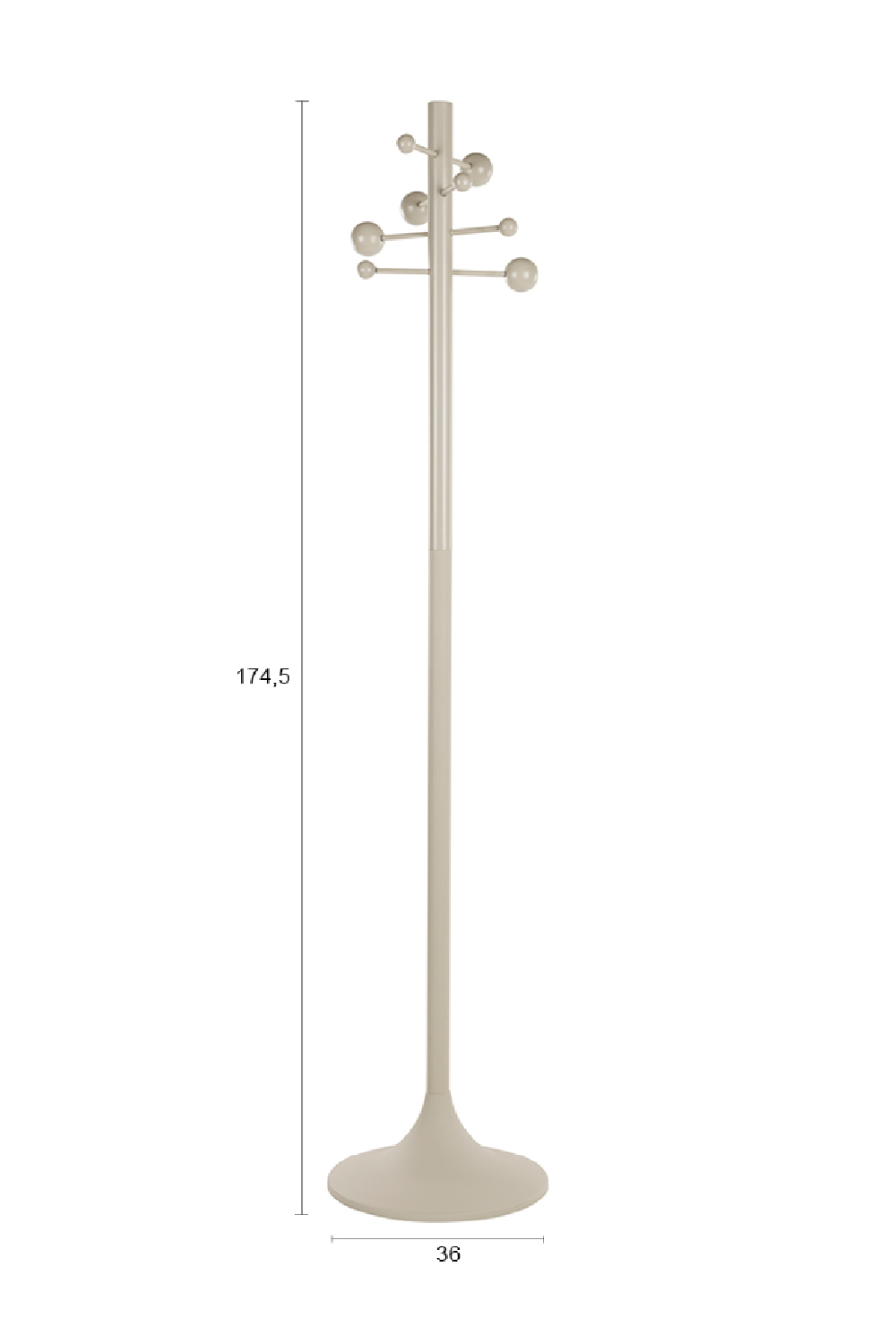 Rubber Wood Coat Rack | Zuiver Jason | Oroa.com