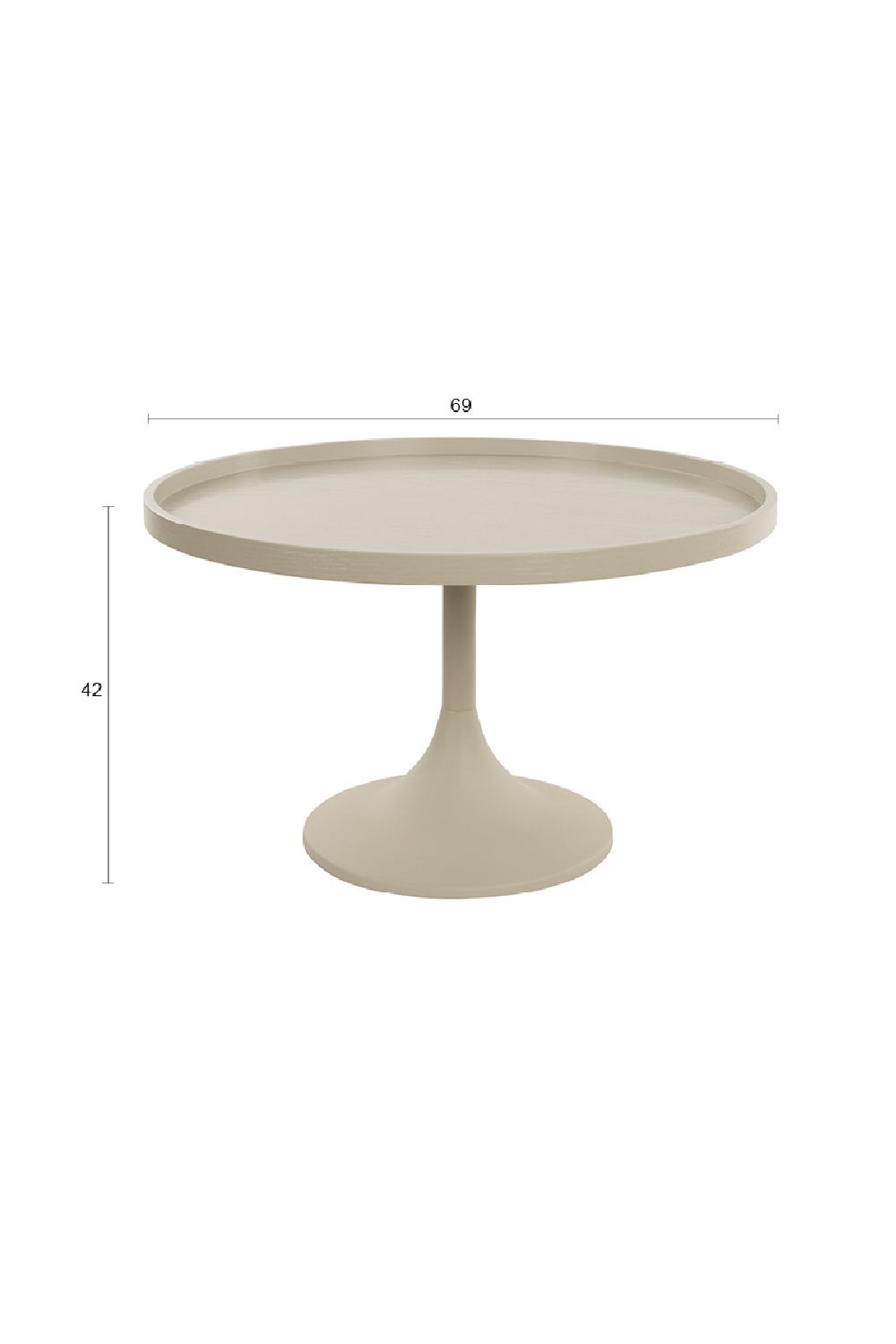 Round Pedestal Coffee Table | Zuiver Jason | OROA.com