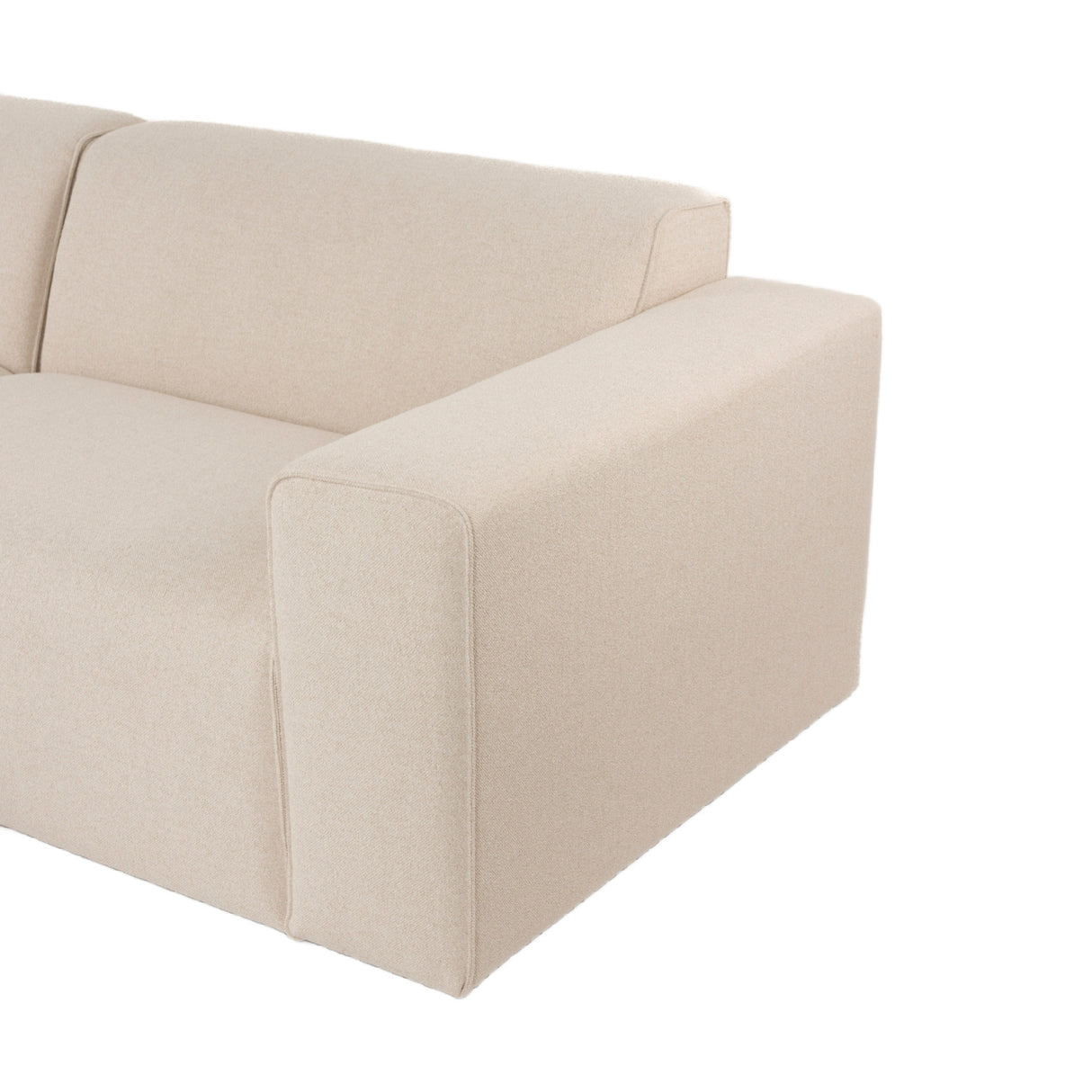 Modern European furniture - Cream 3-Seater Sofa - www.oroa.com | Oroa.com