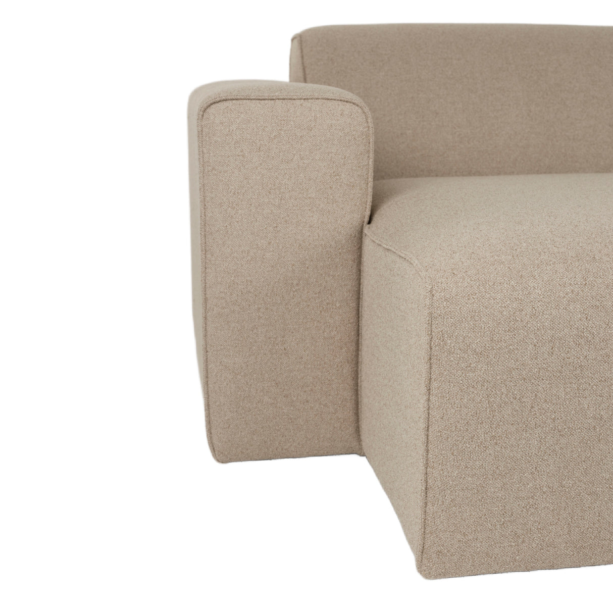 Modern European furniture - Beige 3-Seater Sofa - www.oroa.com | Oroa.com
