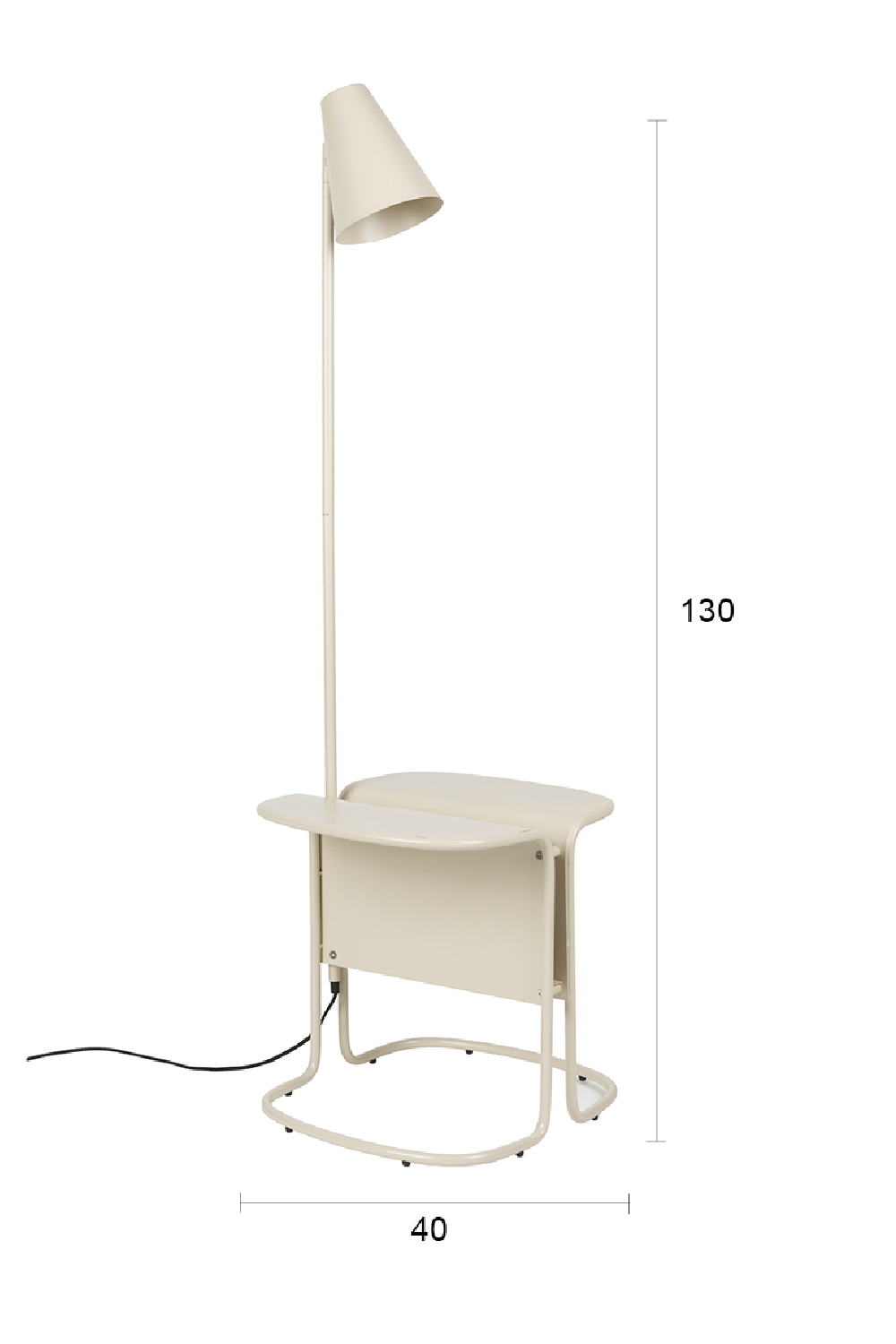 Beige Side Table Floor Lamp | Oroa.com