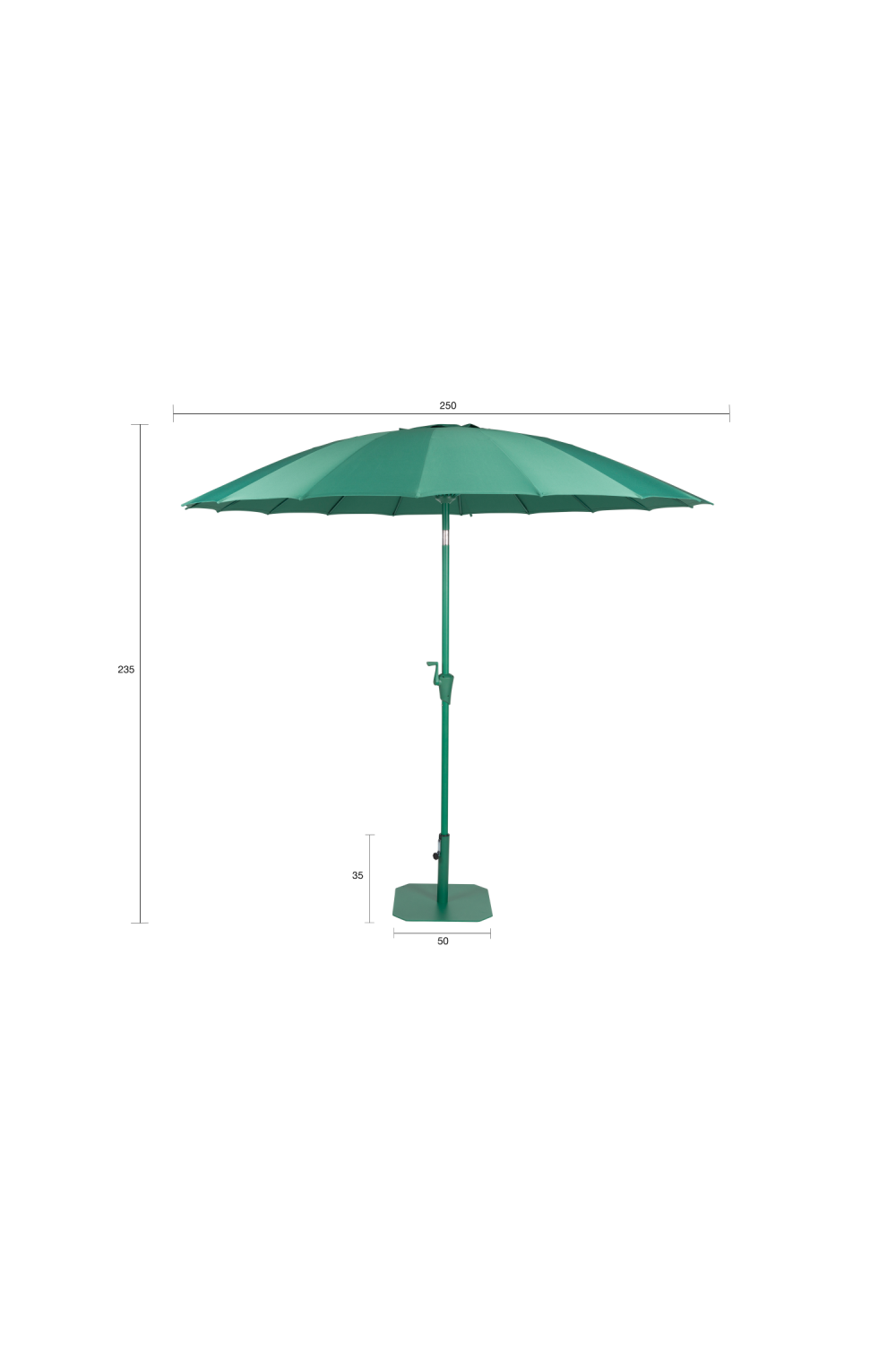 Stainless Steel Parasol Set | Zuiver Sunbrella Sunshine | OROA.com