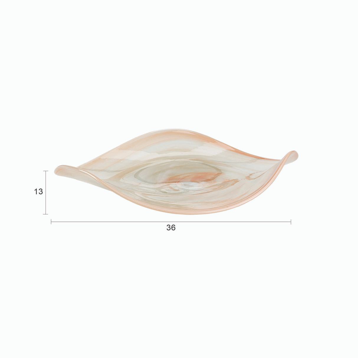 Modern European furniture - Swirl Pink Glass Tray - www.oroa.com | Oroa.com