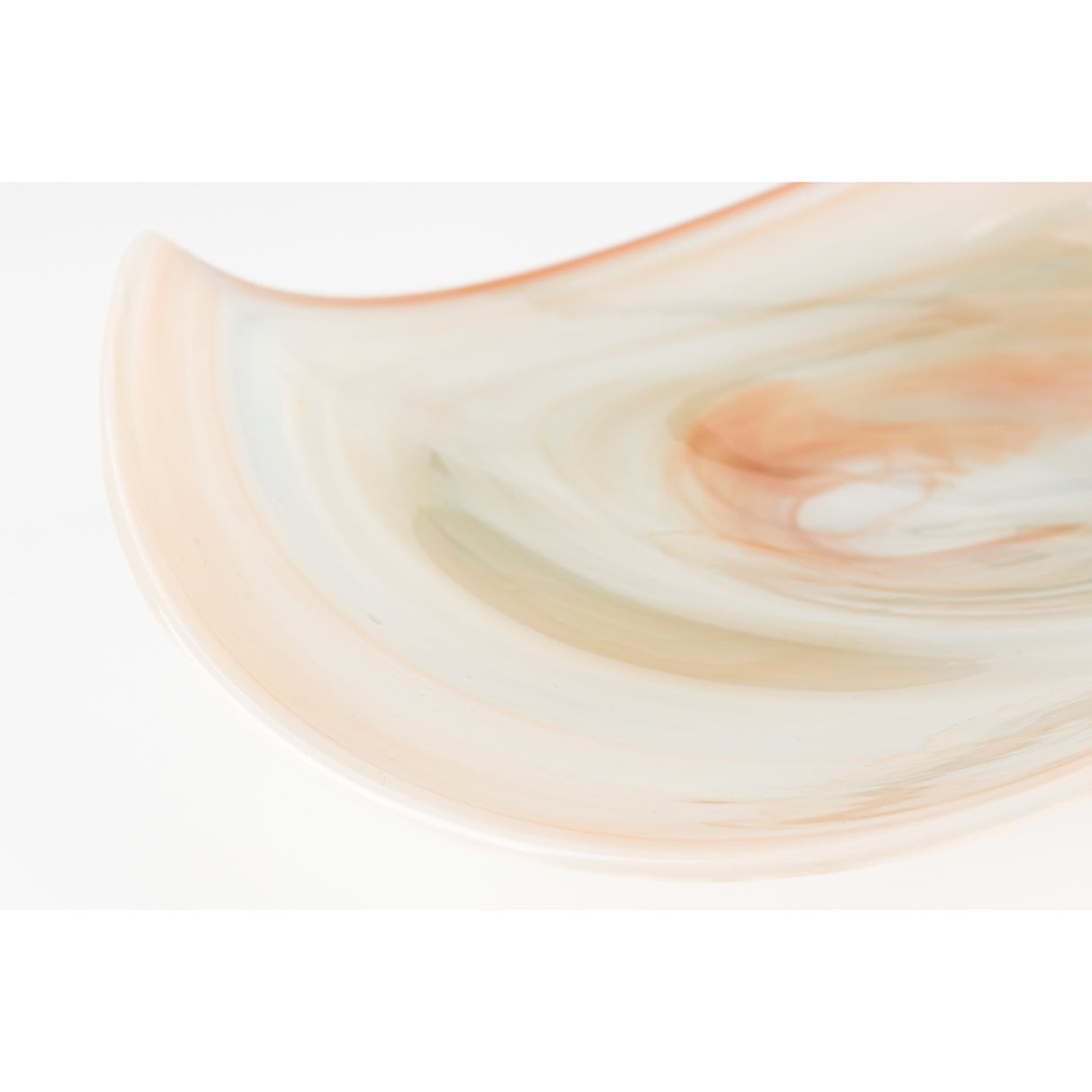 Modern European furniture - Swirl Pink Glass Tray - www.oroa.com | Oroa.com