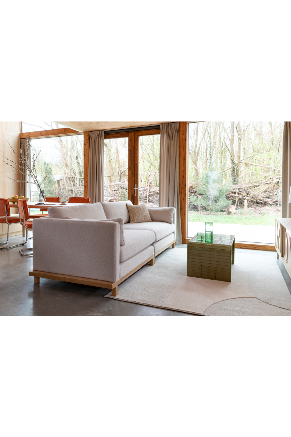 Cream Fabric Sofa | Zuiver Blossom | Oroa.com