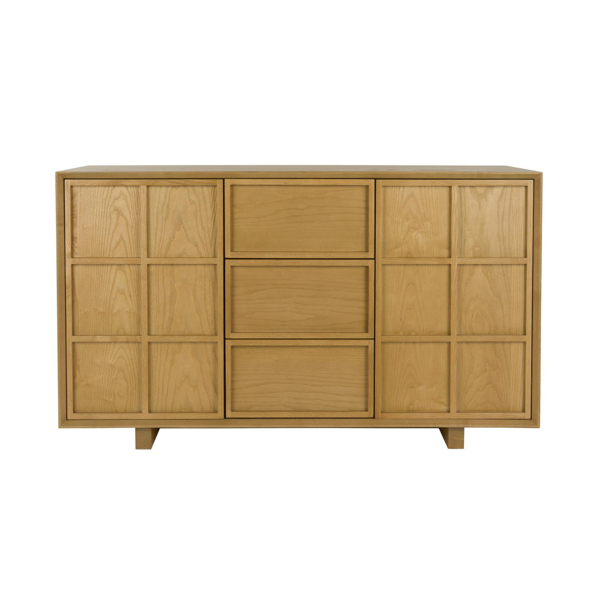 Solid Ash Japandi Cabinet | Oroa.com