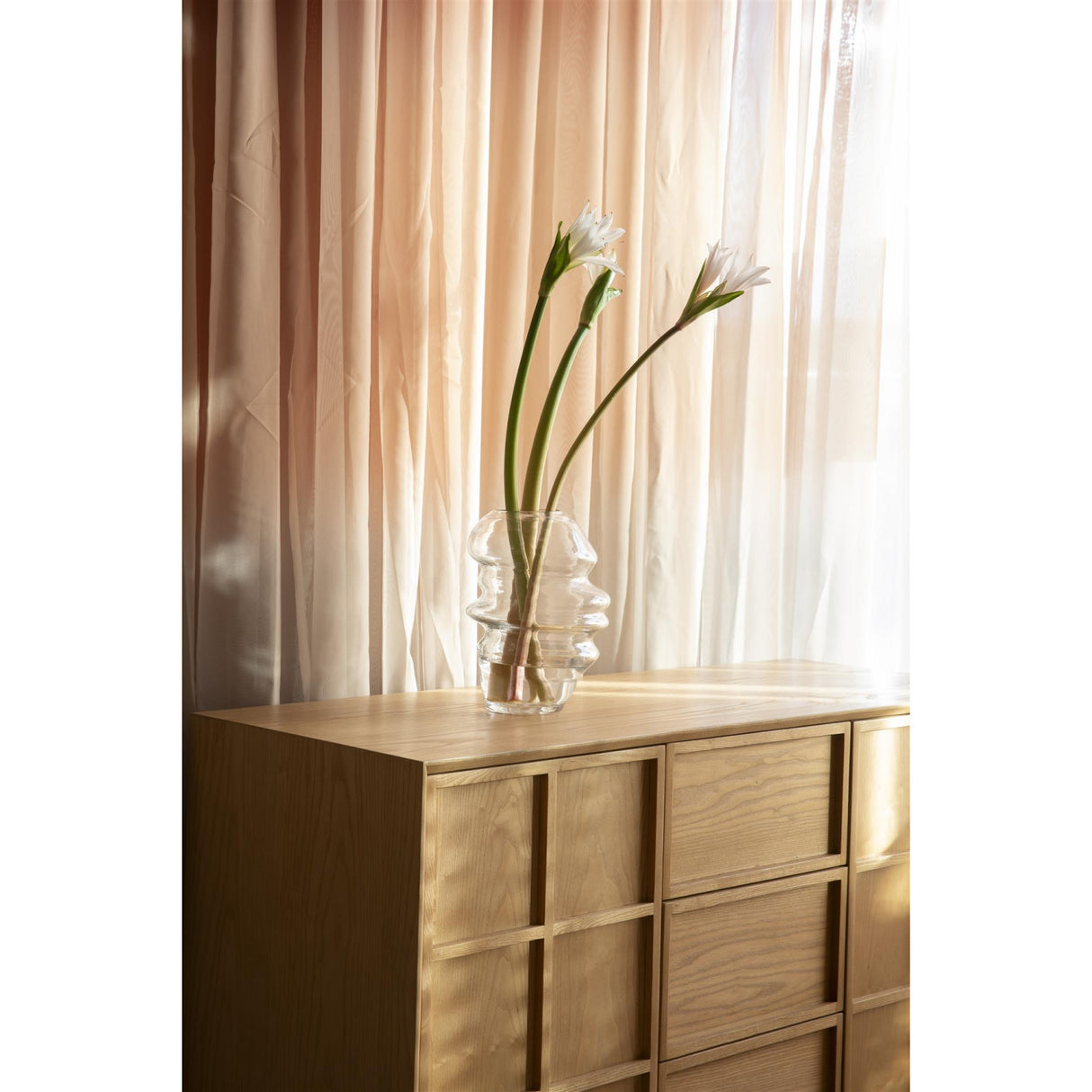 Solid Ash Japandi Cabinet | Oroa.com