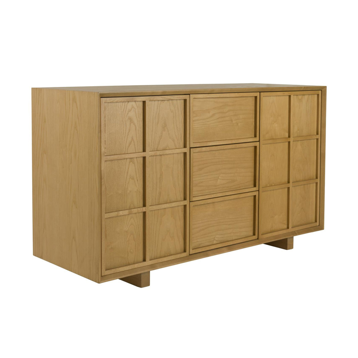 Solid Ash Japandi Cabinet | Oroa.com