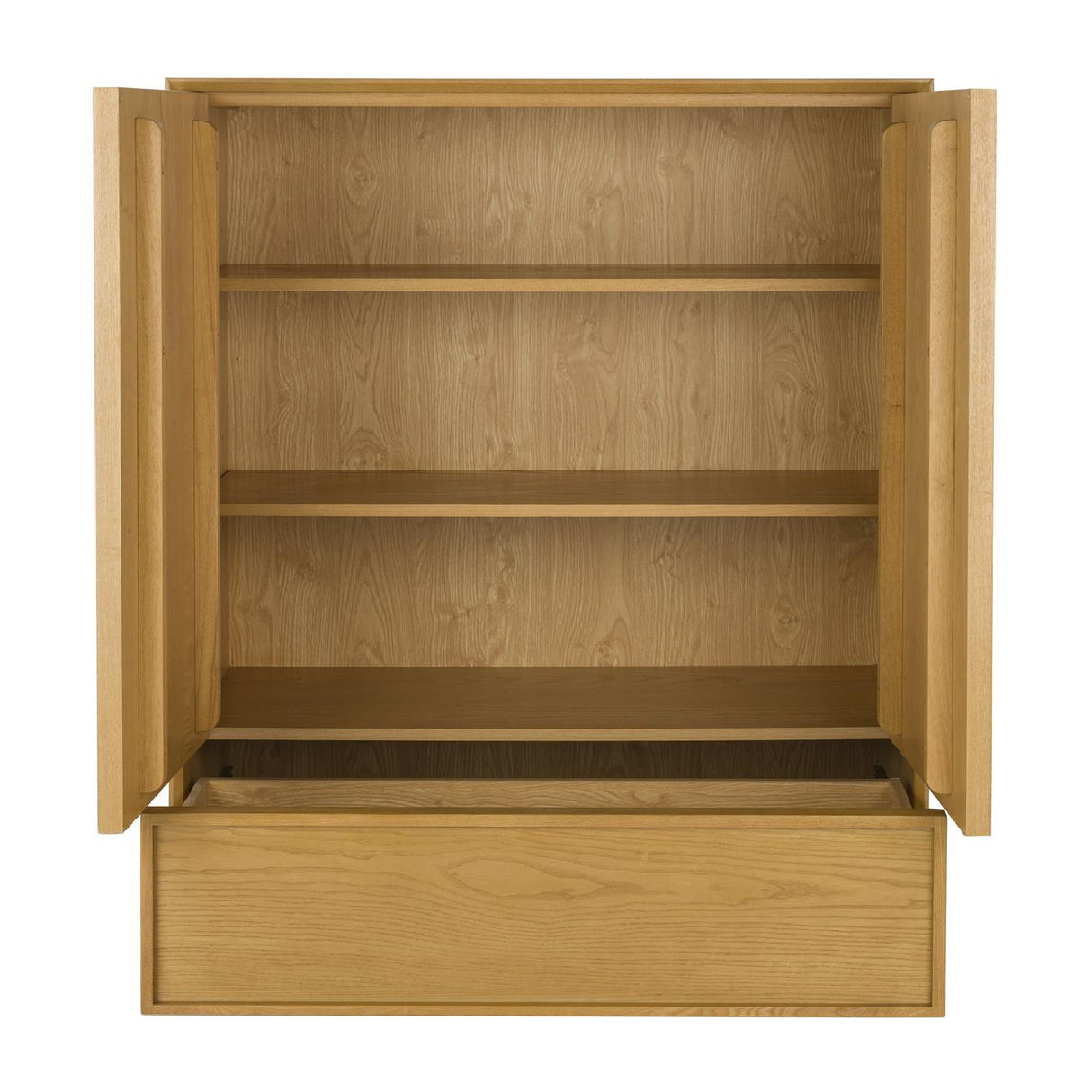 Modern European furniture - Natural Solid Ash 2-Door Cabinet - www.oroa.com | Oroa.com