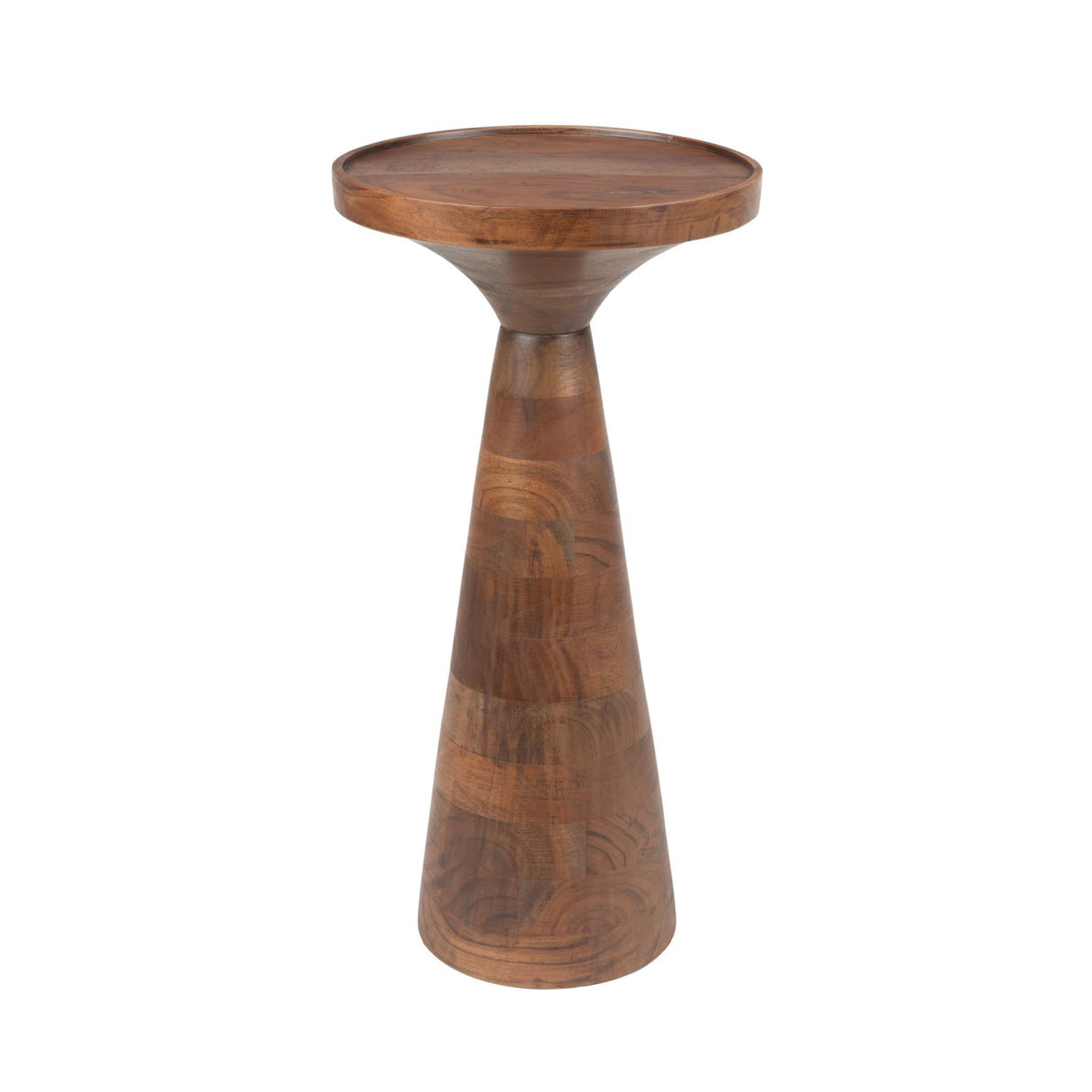 Modern European furniture - Walnut Round Side Table - www.oroa.com | Oroa.com
