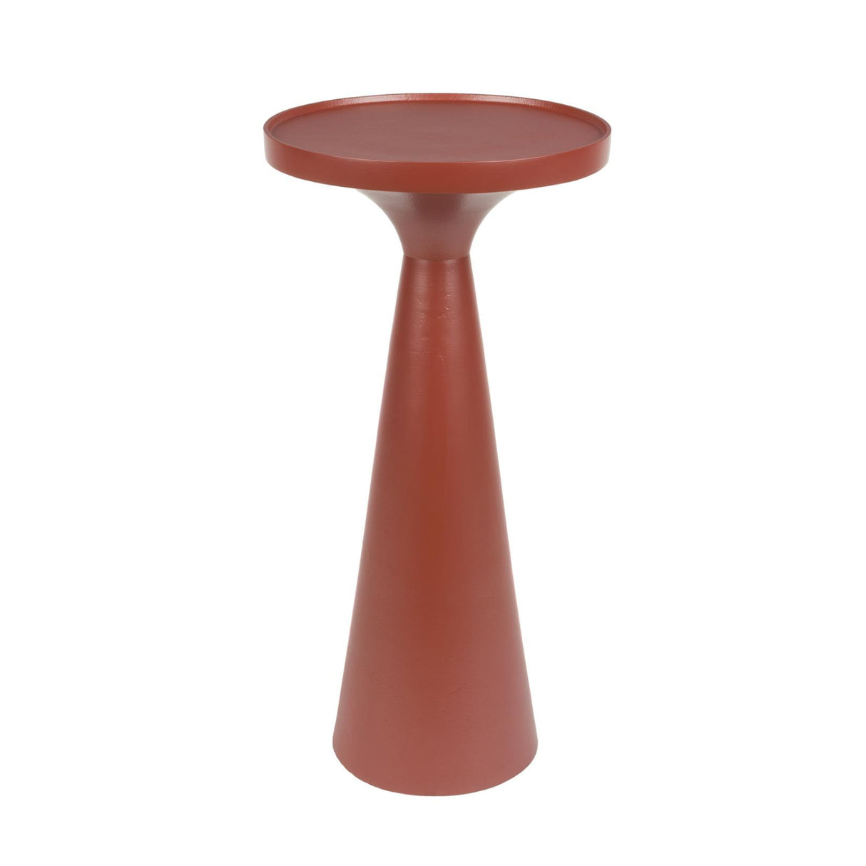 Modern European furniture - Red Aluminum Round Side Table - www.oroa.com | Oroa.com