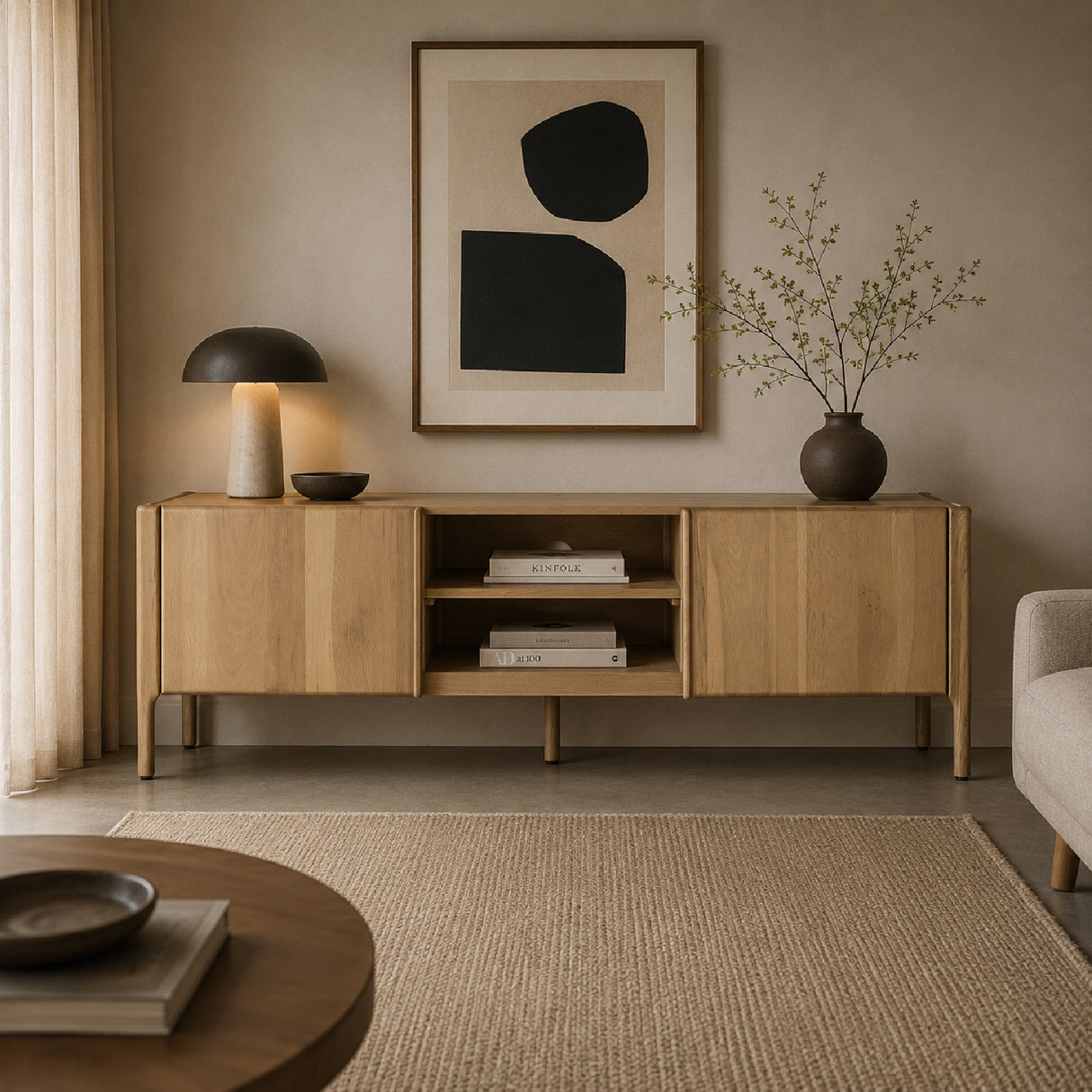 Modern European furniture - Natural Oak Sideboard - www.oroa.com | Oroa.com