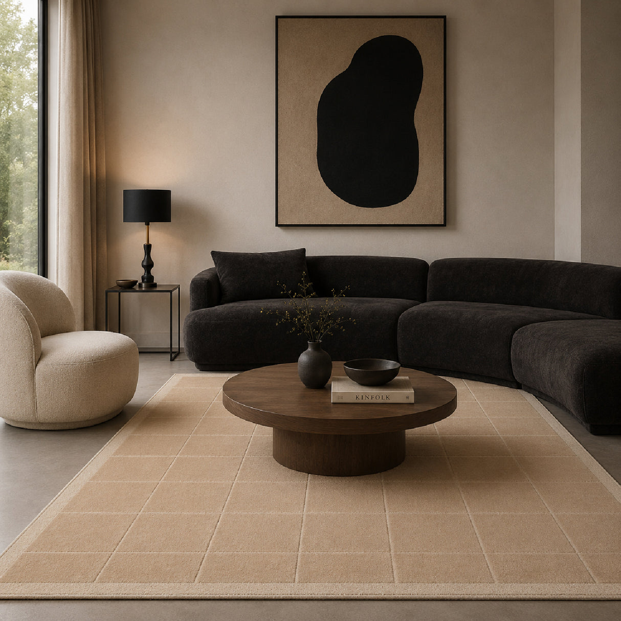 Modern European furniture - Beige Wool Carpet - www.oroa.com | Oroa.com