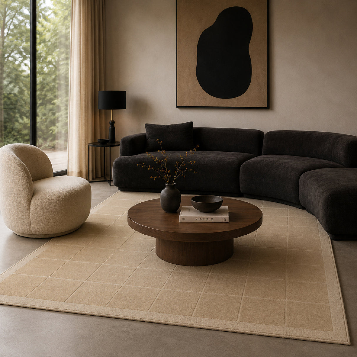 Modern European furniture - Beige Wool Carpet - www.oroa.com | Oroa.com