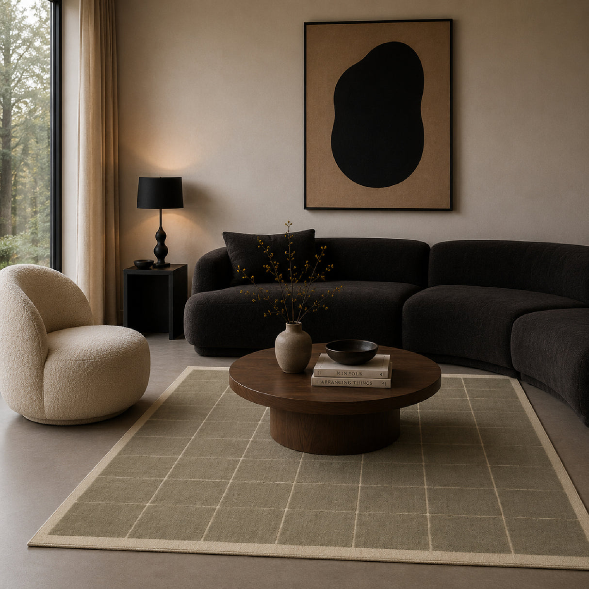 Modern European furniture - Green Wool Carpet - www.oroa.com | Oroa.com