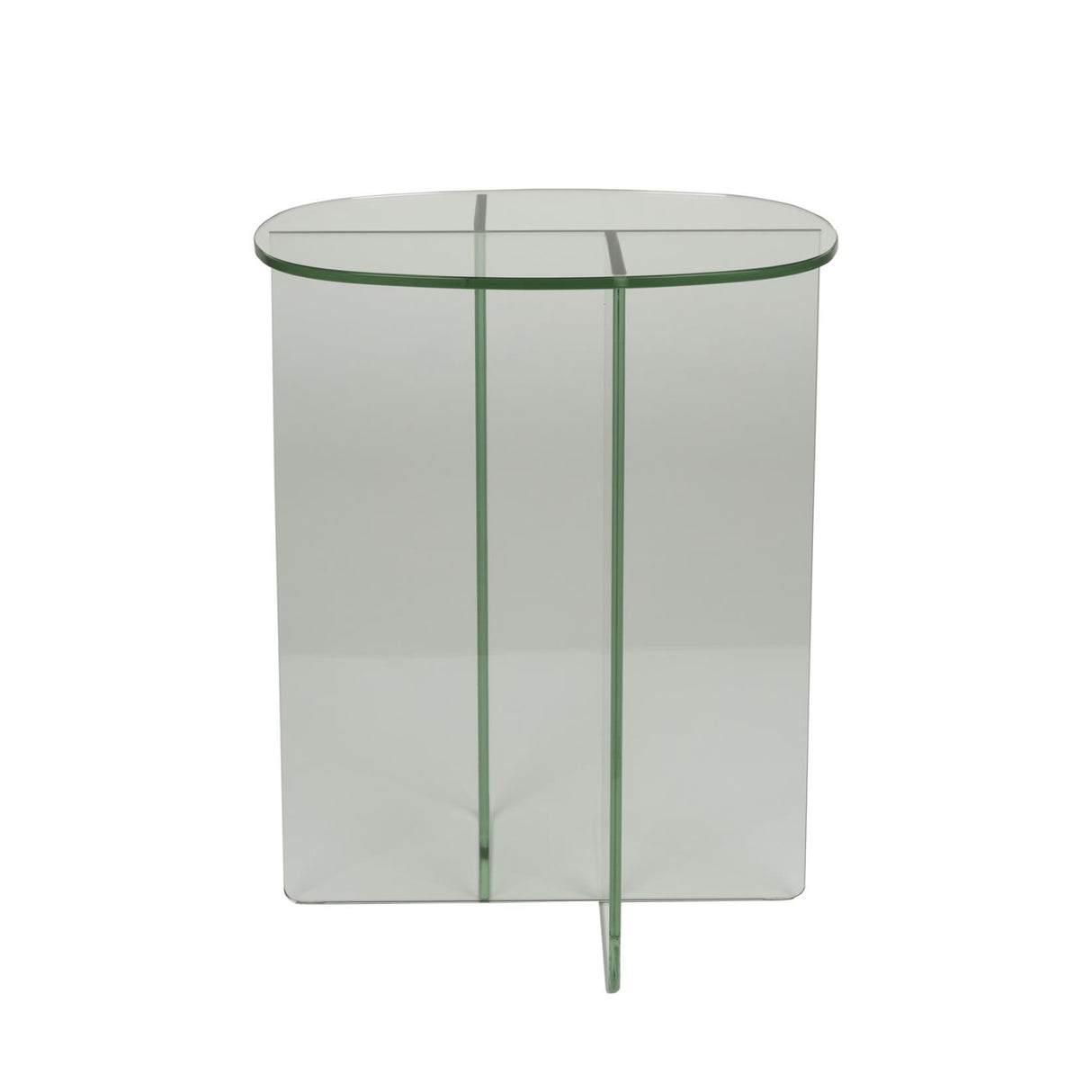Modern European furniture - Glass Cross-Leg Side Table - www.oroa.com | Oroa.com