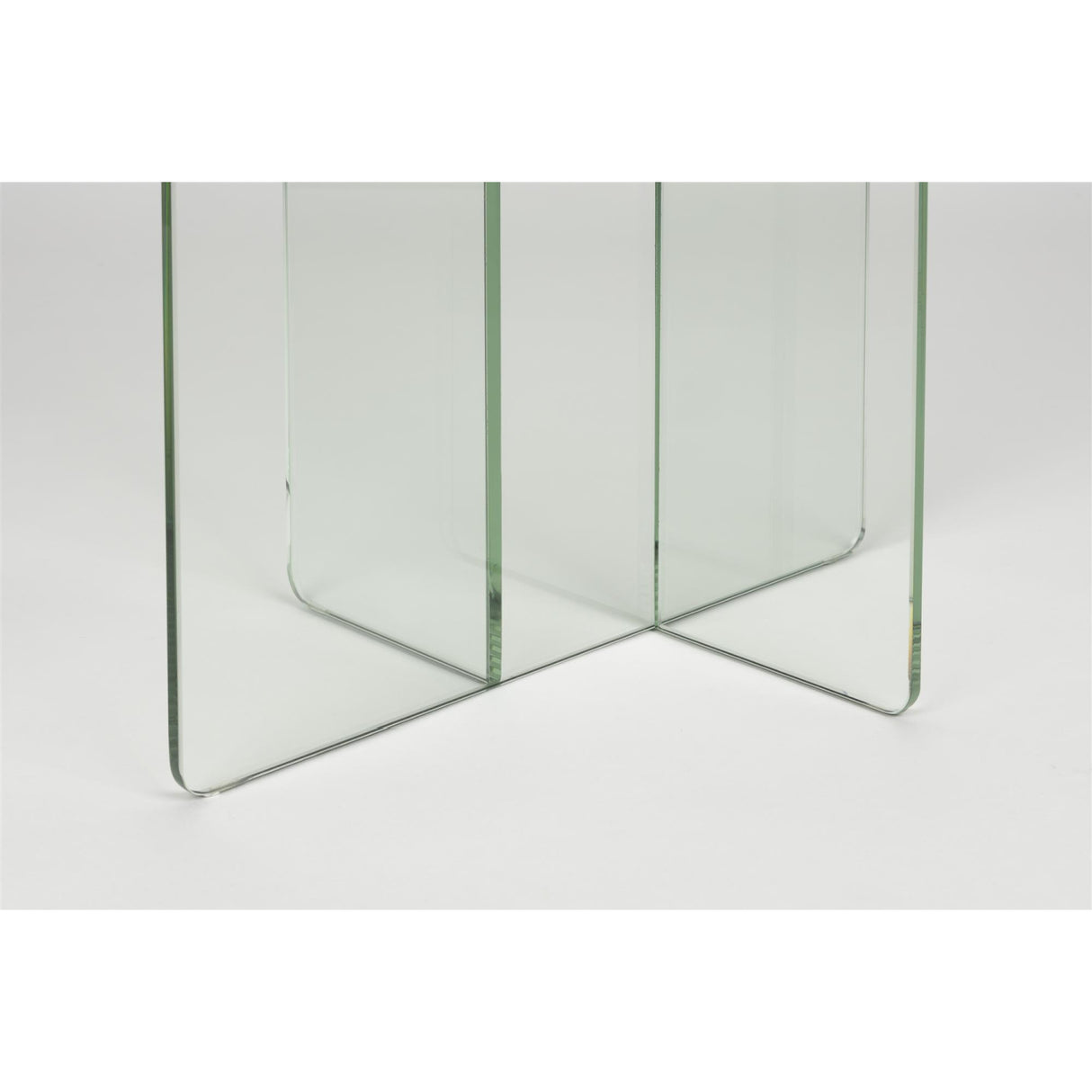 Modern European furniture - Glass Cross-Leg Side Table - www.oroa.com | Oroa.com