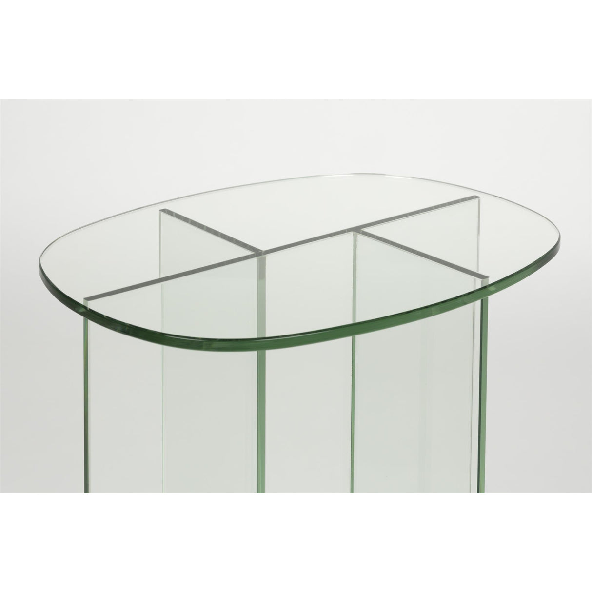 Modern European furniture - Glass Cross-Leg Side Table - www.oroa.com | Oroa.com