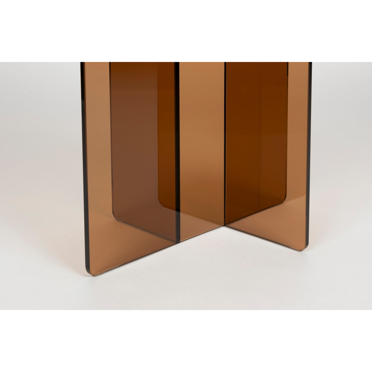 Modern European furniture - Glass Cross-Leg Side Table - www.oroa.com | Oroa.com
