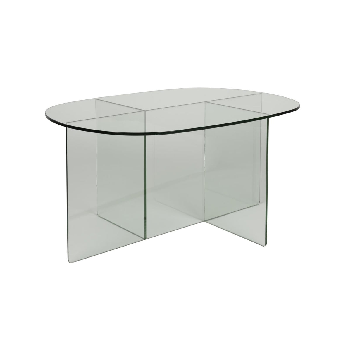 Modern European furniture - Glass Cross-Leg Coffee Table - www.oroa.com | Oroa.com