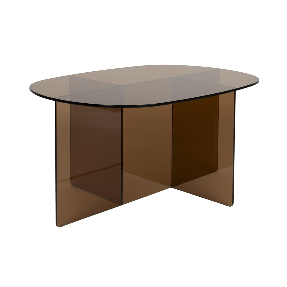 Modern European furniture - Glass Cross-Leg Coffee Table - www.oroa.com | Oroa.com
