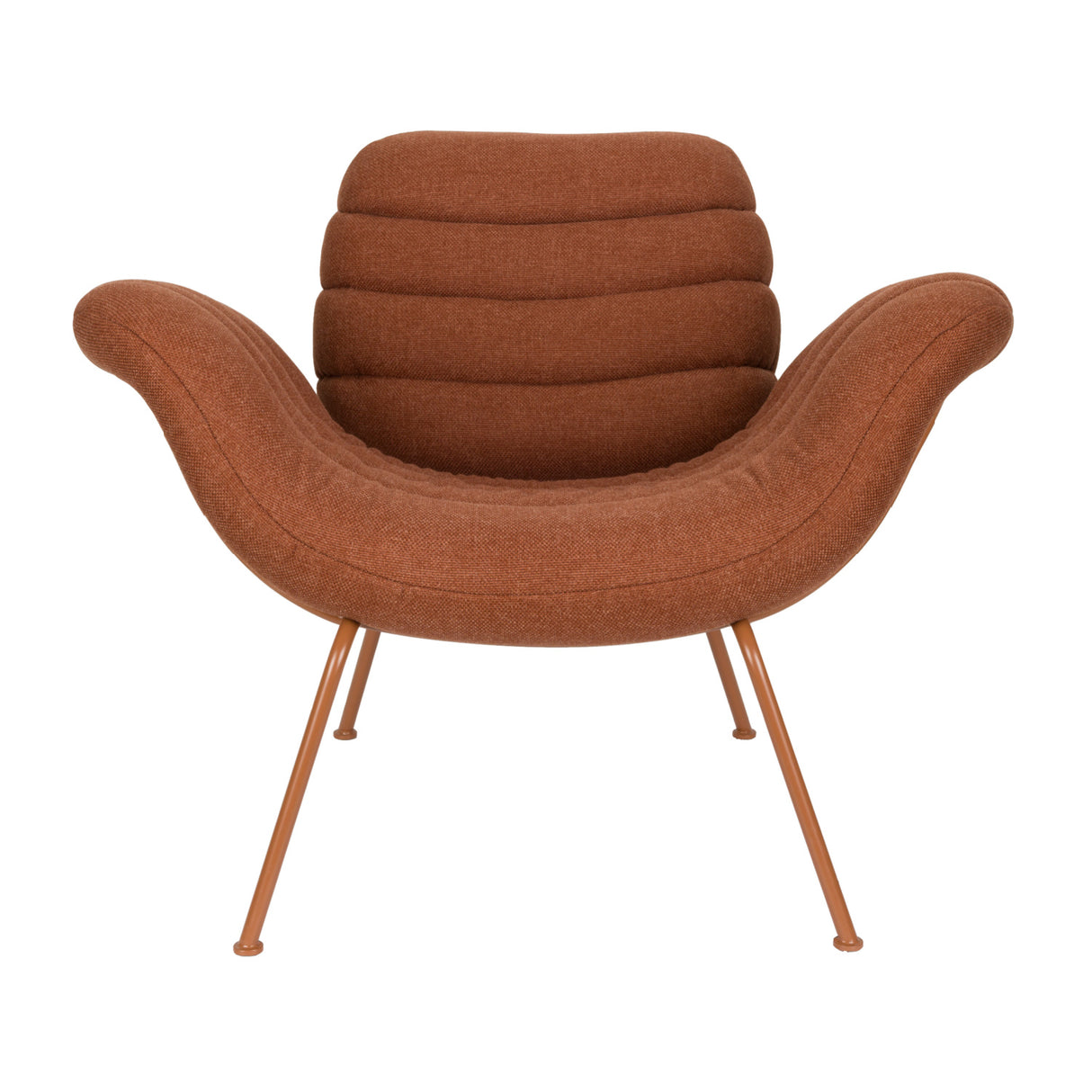 Curved Seat Channeled Lounge Chair | Oroa.com