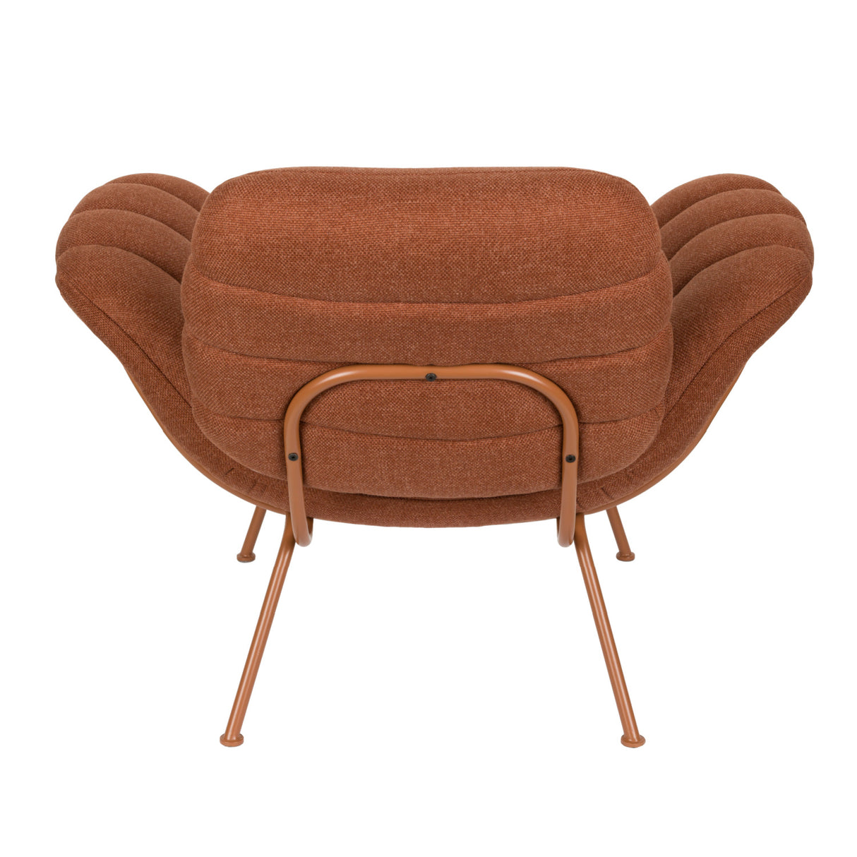 Curved Seat Channeled Lounge Chair | Oroa.com