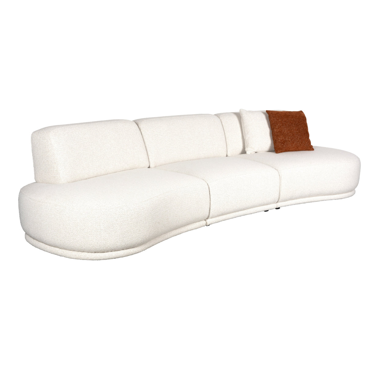 Modern European furniture - White 4,5-Seater Sofa - www.oroa.com | Oroa.com