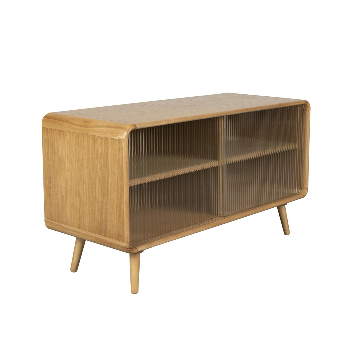 Modern European furniture - Oak Framed Glass Door Sideboard S - www.oroa.com | Oroa.com