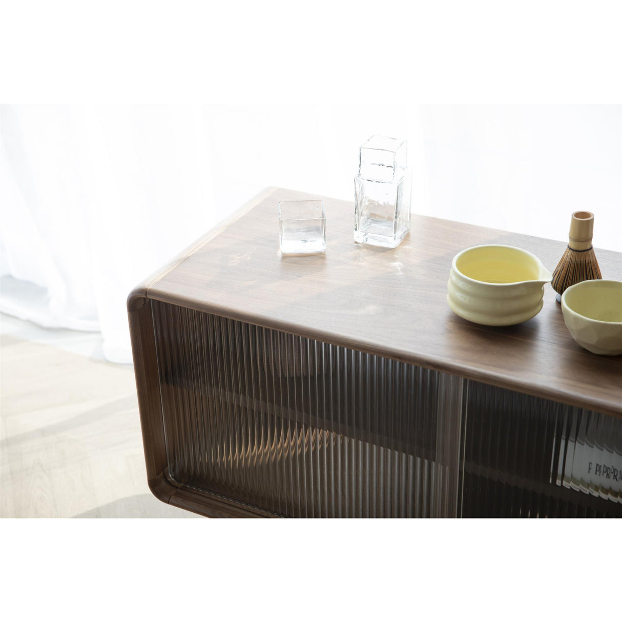 Modern European furniture - Oak Framed Glass Door Sideboard S - www.oroa.com | Oroa.com