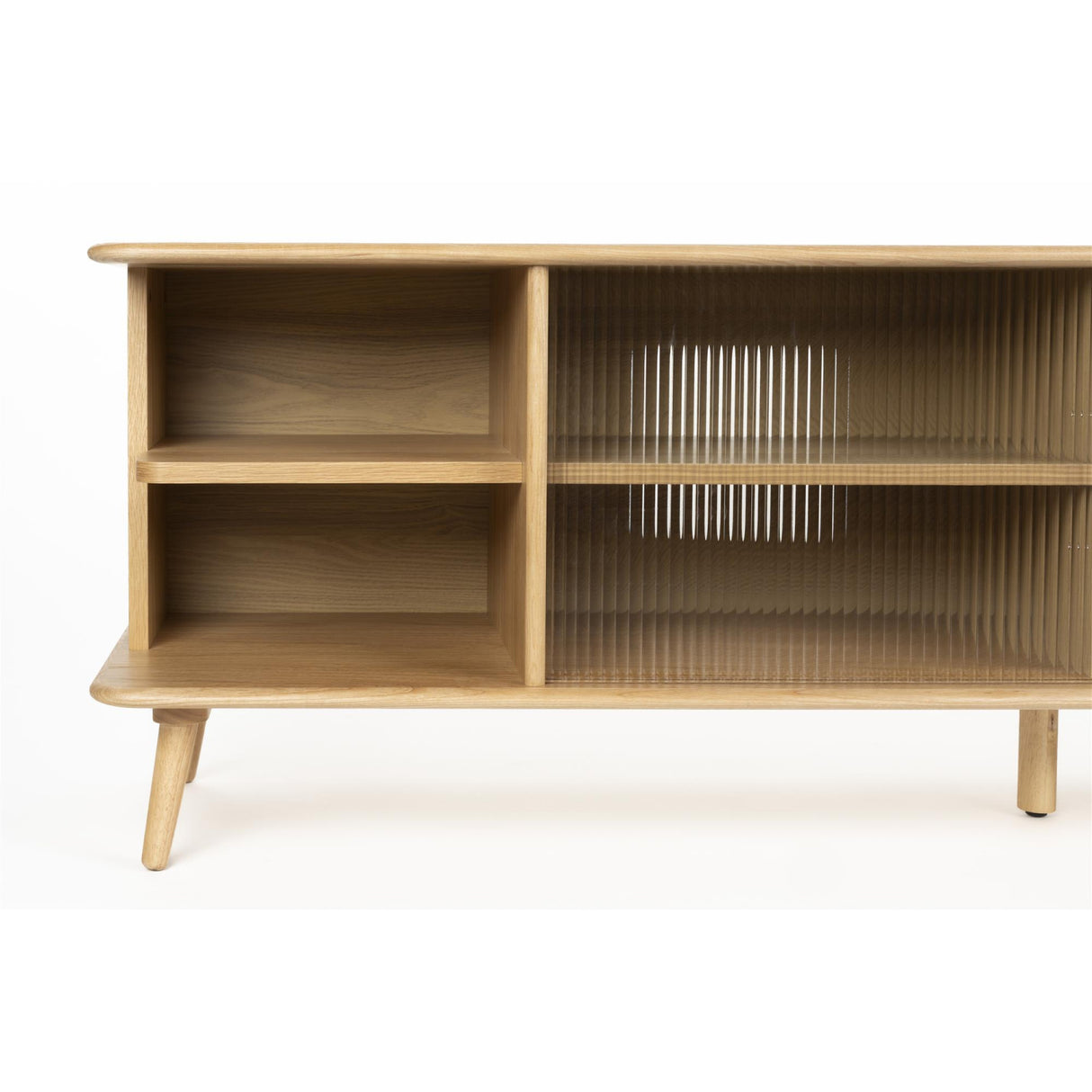 Modern European furniture - Oak Framed Glass Door Sideboard L - www.oroa.com | Oroa.com