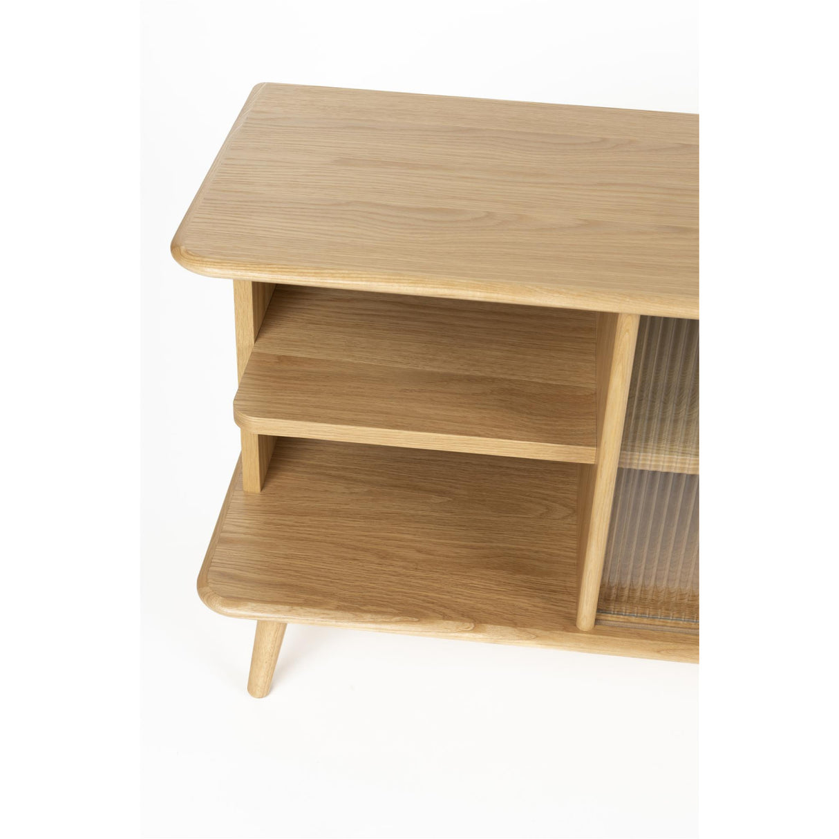 Modern European furniture - Oak Framed Glass Door Sideboard L - www.oroa.com | Oroa.com