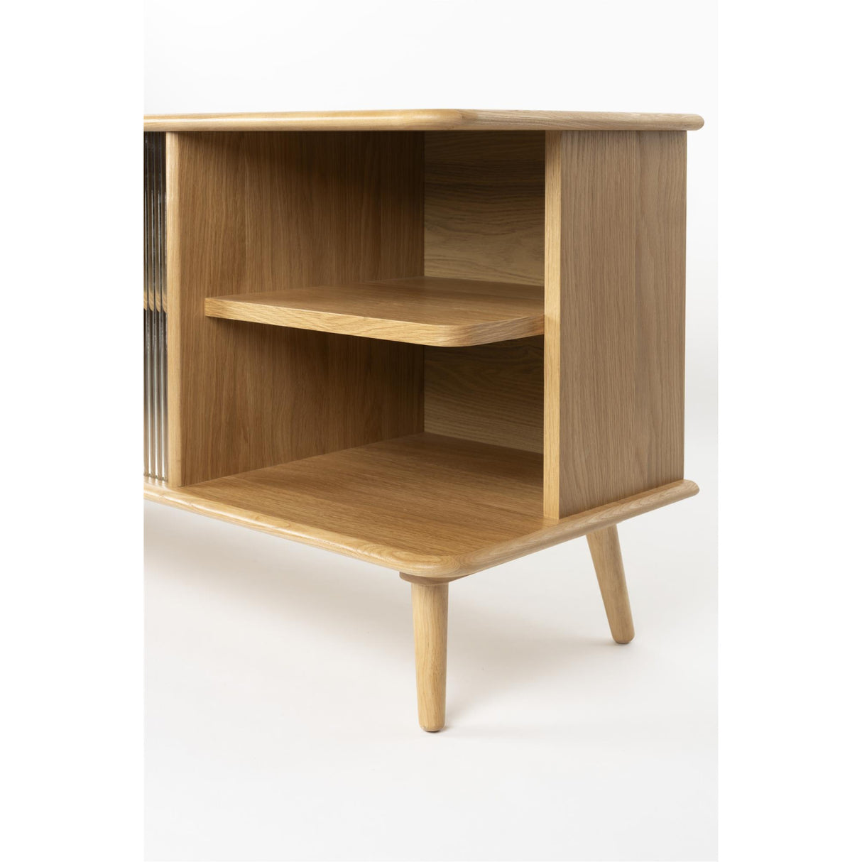 Modern European furniture - Oak Framed Glass Door Sideboard L - www.oroa.com | Oroa.com