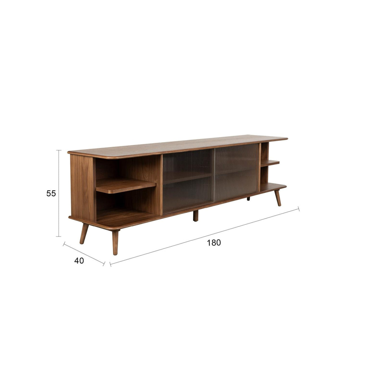 Modern European furniture - Oak Framed Glass Door Sideboard L - www.oroa.com | Oroa.com