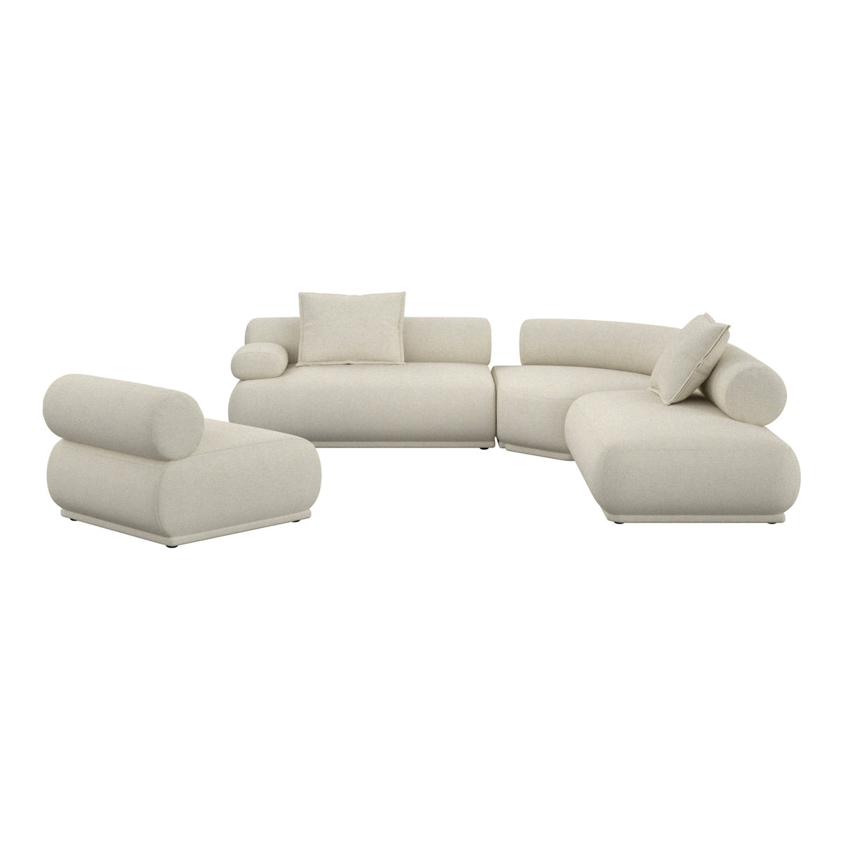 Modern European furniture - 7-Seater Left-Armed Sofa - www.oroa.com | Oroa.com