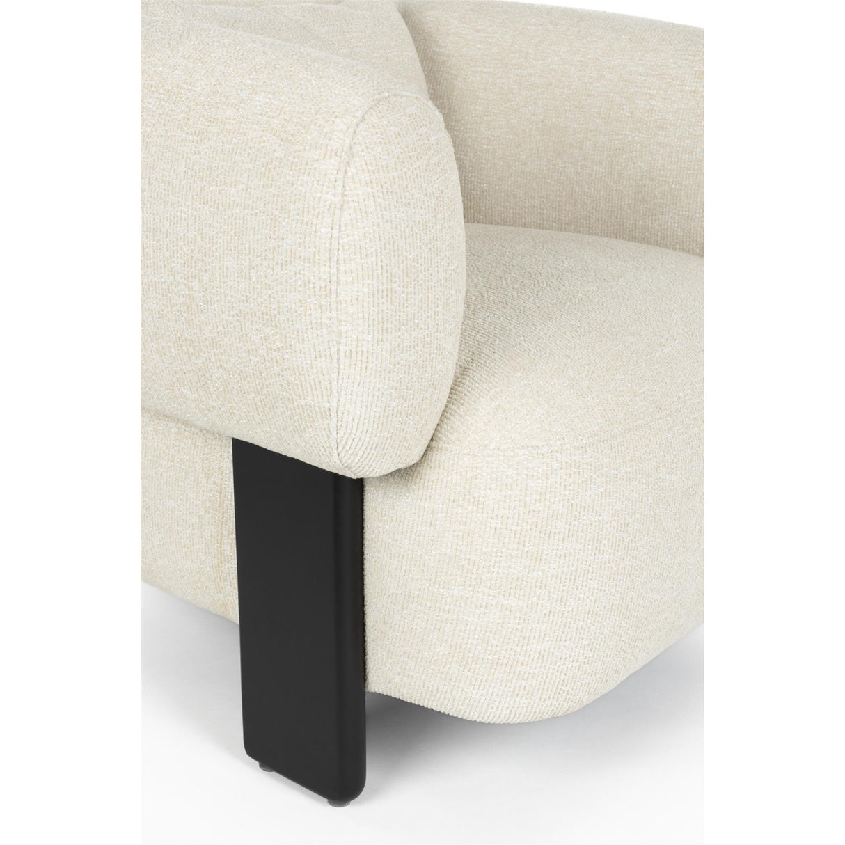 Modern European furniture - Beige Fabric 3-Legged Lounge Chair - www.oroa.com | Oroa.com