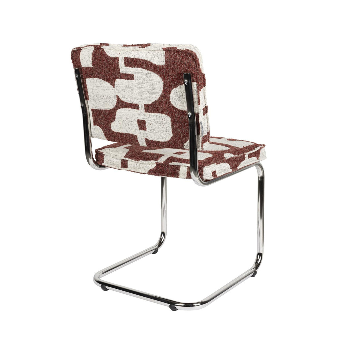 Modern European furniture - Retro Patterned Cantilevered Dining Chairs (2) - www.oroa.com | Oroa.com