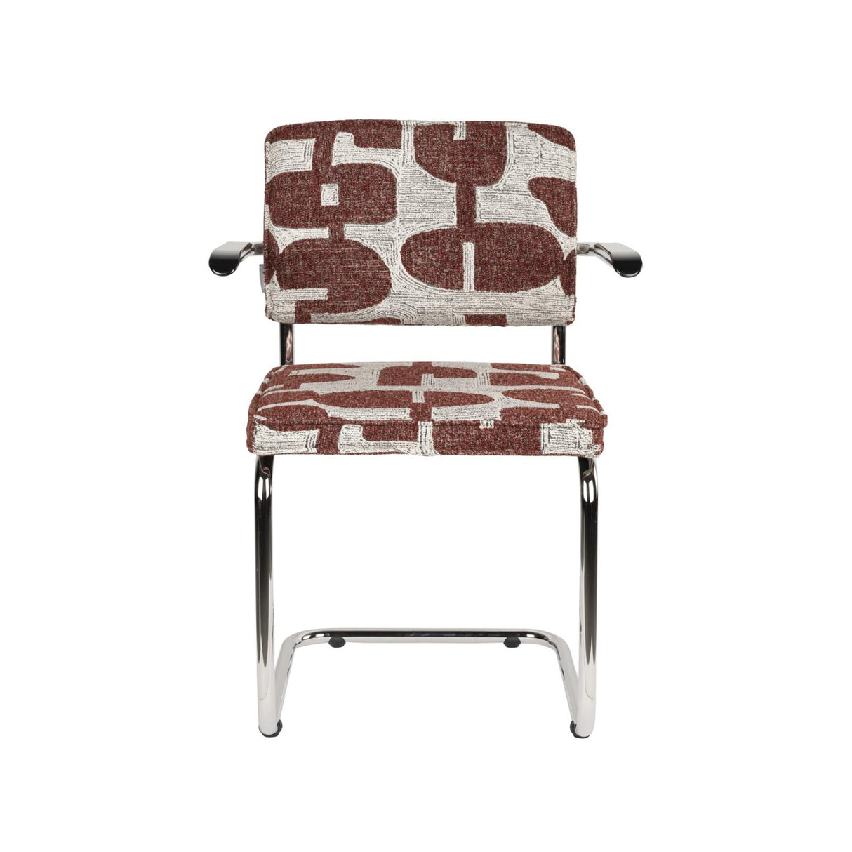 Modern furniture - Retro Patterned Cantilevered Dining Armchairs (2) - www.oroa.com | Oroa.com